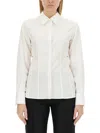 Helmut Lang Cotton Slash-detail Shirt In White