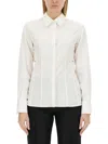 Helmut Lang Poplin Fitted Shirt In White