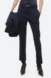 Helmut Lang Wool Zipper Hem Slim Pants