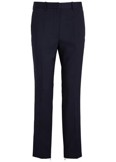 Helmut Lang Slim-leg Wool Trousers In Navy