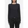Helmut Lang Slim Long-sleeve Logo Tee In Black