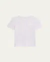 Helmut Lang Transparent Chiffon Logo T-shirt With Crew Neck In White