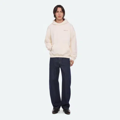 Helmut Lang Small Logo Hoodie In Vintage White