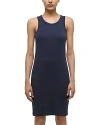 Helmut Lang Soft Ribbed Tank Dress In Blue