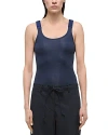 Helmut Lang Ribbed Tank Top In Navy