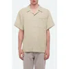 Helmut Lang Solid Camp Shirt In Brown