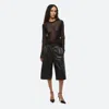 Helmut Lang Spaced Sheer Crewneck In Black