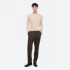 Helmut Lang Spaced Sheer Crewneck In Ivory