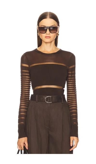 Helmut Lang Spaced Sheer Top