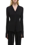 Helmut Lang Split Sleeve Blazer In Black
