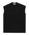 Helmut Lang Split Wool Vest In Black