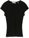 Helmut Lang Twisted Sheer Crewneck Top