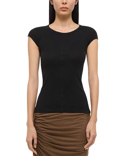 Helmut Lang Sport Cap Sleeve Top In Black - 001