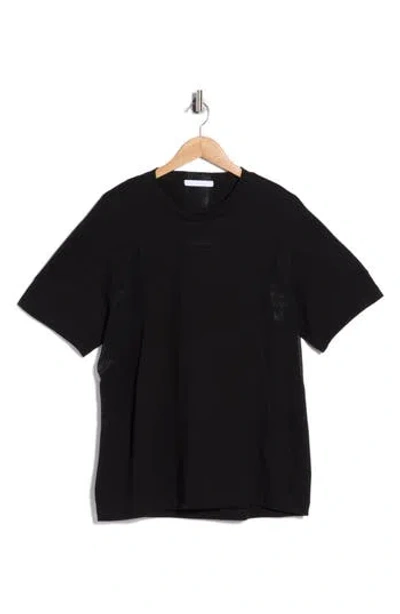 Helmut Lang Sport Seam Mesh Paneled T-shirt In Black