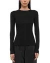 Helmut Lang Long-sleeved Top In Black
