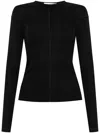Helmut Lang Long-sleeved Top In Black