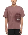 Helmut Lang Spray Relaxed Fit Graphic Logo Tee In Gray
