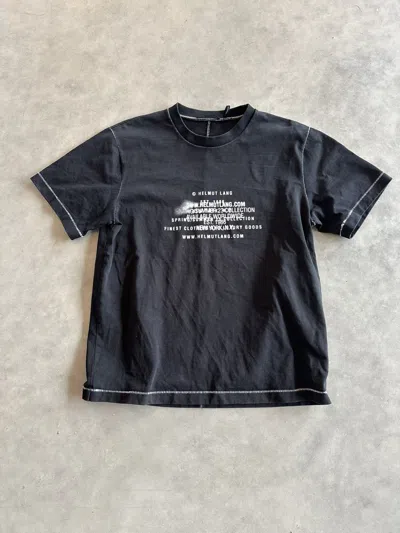 Pre-owned Helmut Lang Spray T-shirt Black