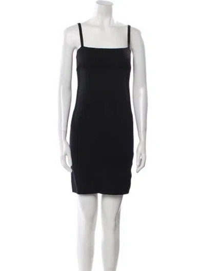 Pre-owned Helmut Lang Square Neckline Mini Dress In Black