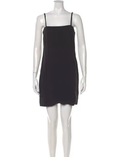 Pre-owned Helmut Lang Square Neckline Mini Dress In Black