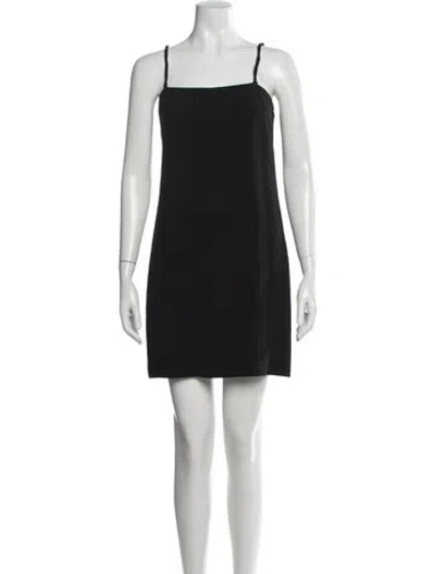 Pre-owned Helmut Lang Square Neckline Mini Dress In Black