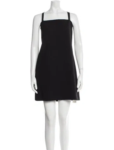 Pre-owned Helmut Lang Square Neckline Mini Dress In Black