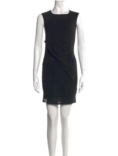 Pre-owned Helmut Lang Square Neckline Mini Dress In Black