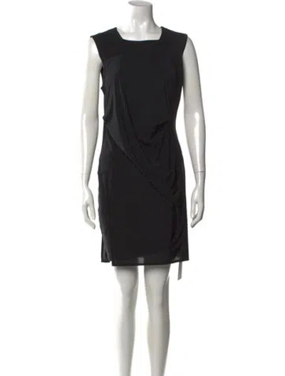 Pre-owned Helmut Lang Square Neckline Mini Dress In Black/neutrals