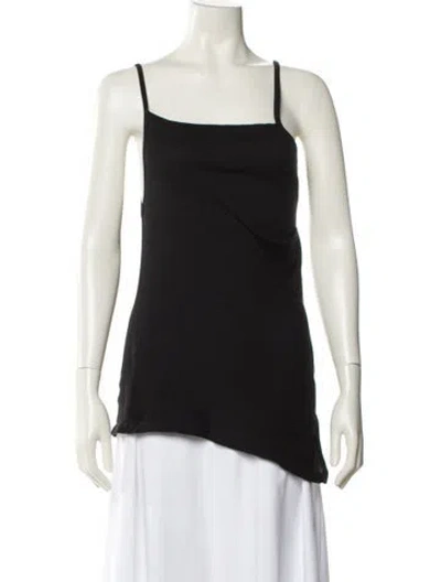 Pre-owned Helmut Lang Square Neckline Sleeveless Top In Black