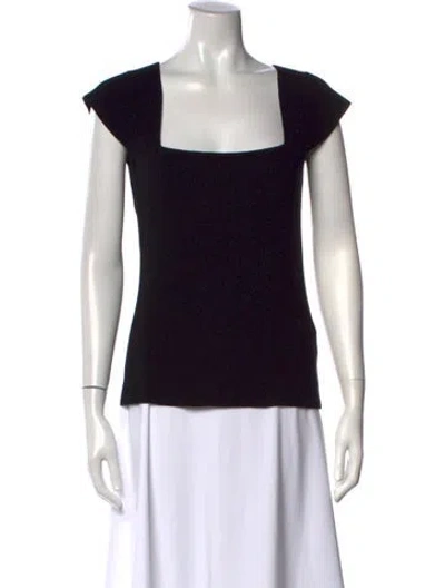 Pre-owned Helmut Lang Square Neckline Sweater In Black