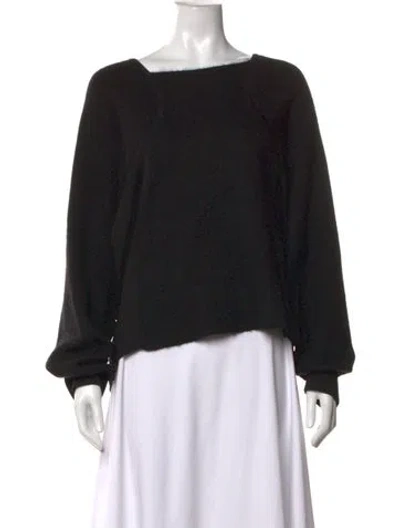Pre-owned Helmut Lang Square Neckline Sweater In Black