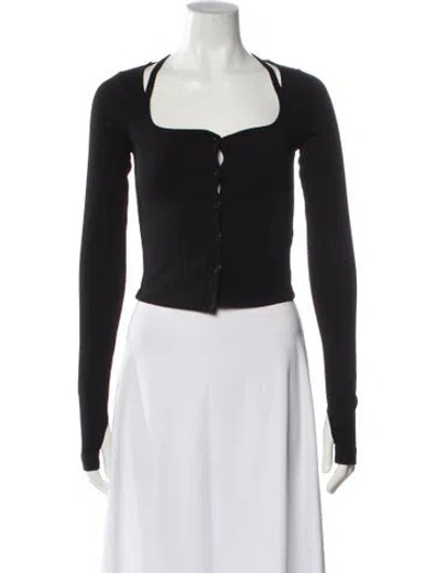 Pre-owned Helmut Lang Square Neckline Sweater In Gray