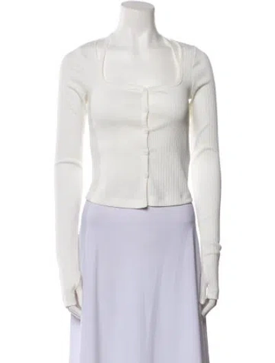 Pre-owned Helmut Lang Square Neckline Sweater W/ Tags In White