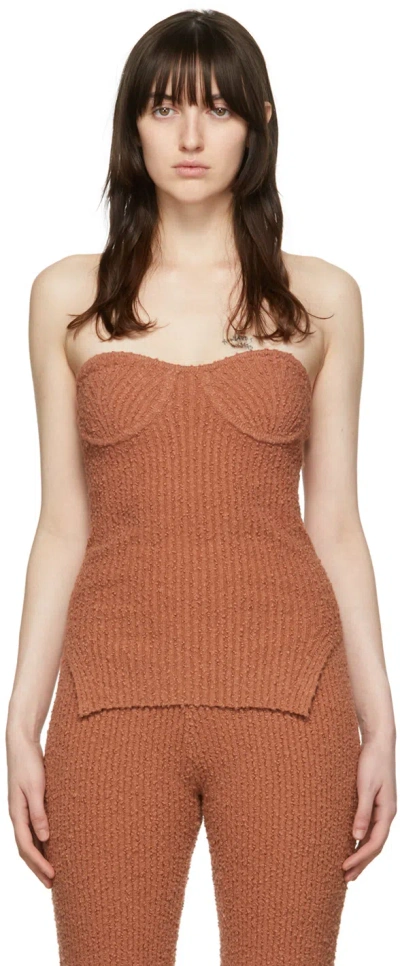 Helmut Lang Ssense Exclusive Brown Camisole In Pecan