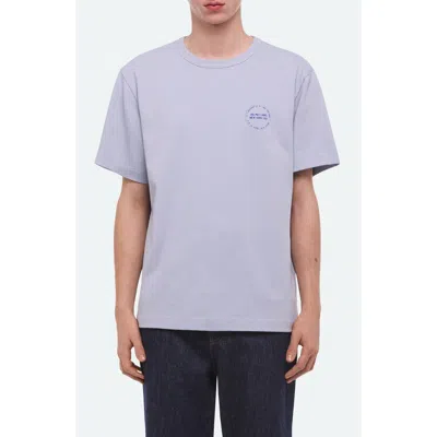 Helmut Lang Stamp Cotton Graphic T-shirt In Purple