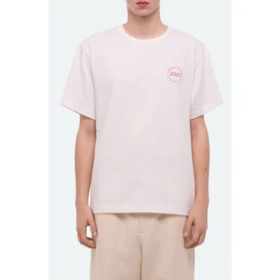 Helmut Lang Stamp Cotton Graphic T-shirt In Neutral