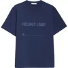 Helmut Lang Stamped Logo Tee In Indigo