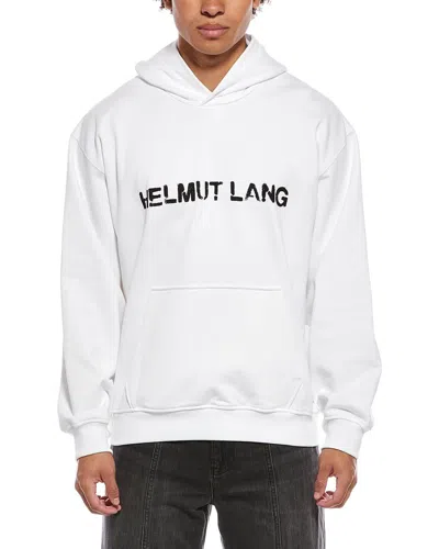 Helmut Lang Stencil Hoodie In White