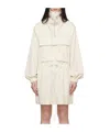 Helmut Lang Gusset Minikleid Aus Twill Aus Einer Baumwollmischung In White