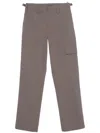 Helmut Lang Grey Military Straight Leg Cobblestone Trousers In 灰色