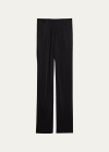 Helmut Lang Straight-leg Fluid Pull-on Pants In Black