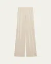 Helmut Lang Straight-leg Fluid Pull-on Pants In White