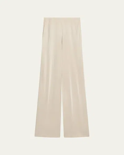Helmut Lang Straight-leg Fluid Pull-on Pants In White