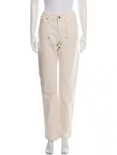 Pre-owned Helmut Lang Straight Leg Pants In Neutral