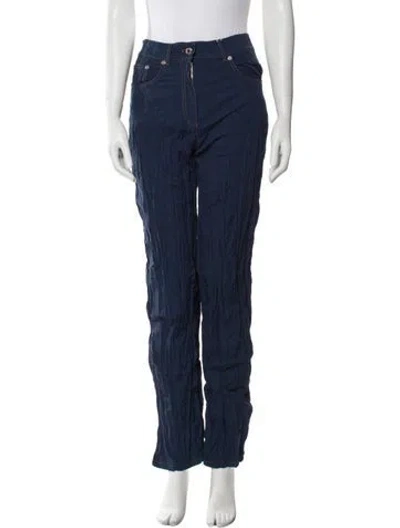 Pre-owned Helmut Lang Straight Leg Pants W/ Tags In Blue