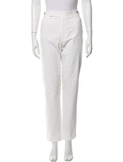 Pre-owned Helmut Lang Straight Leg Pants W/ Tags In White