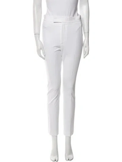 Pre-owned Helmut Lang Straight Leg Pants In White
