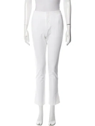 Pre-owned Helmut Lang Straight Leg Pants In White
