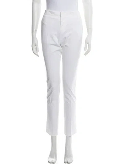 Pre-owned Helmut Lang Straight Leg Pants In White