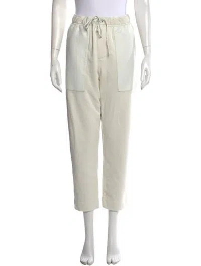 Pre-owned Helmut Lang Straight Leg Pants In White